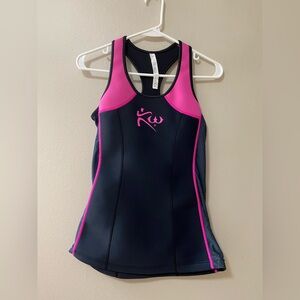 Kutting Weight KW women’s medium Wet Suit Sauna Tank Top Neoprene Pink Size
